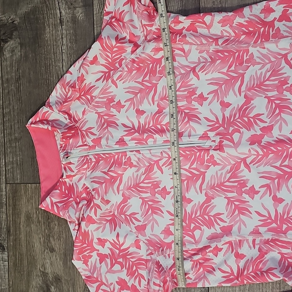Vineyard vines Pink Leaf Print Pullover - Picture 3 of 7